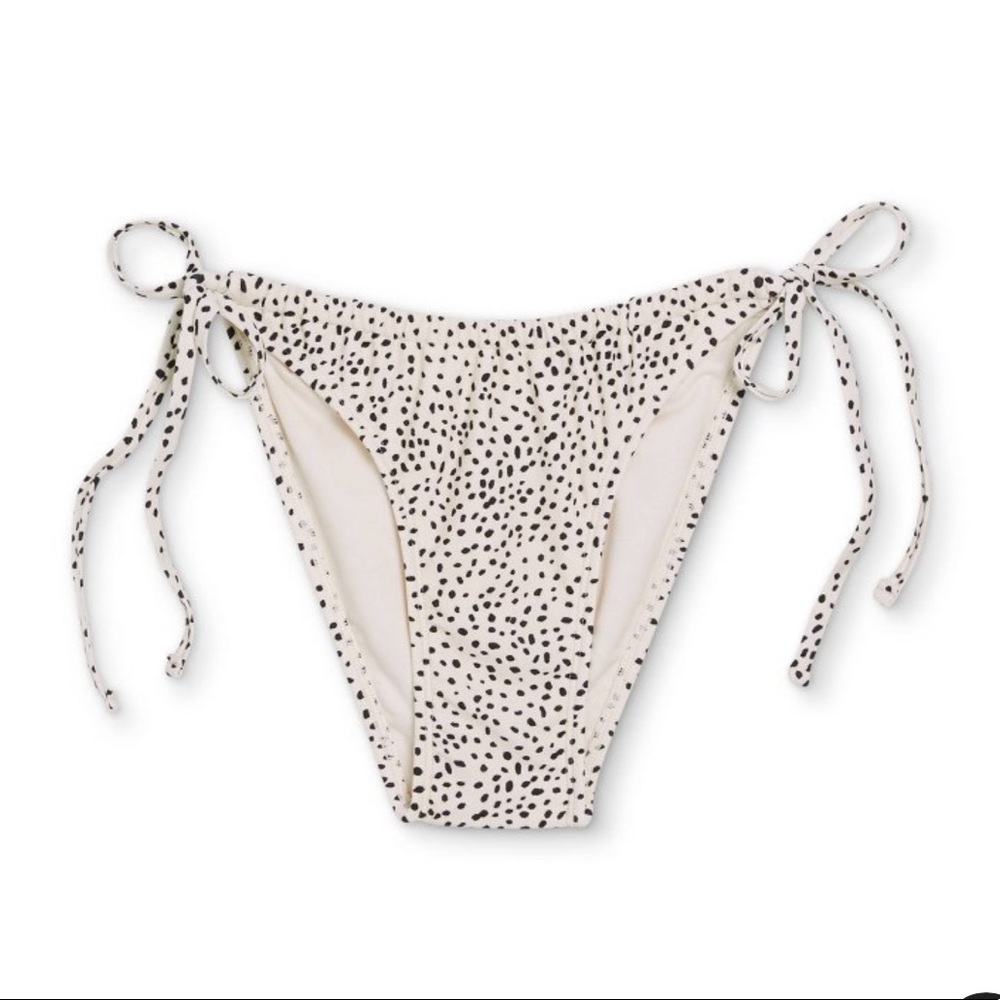 White & Black Bikini Bottom (Size XS)